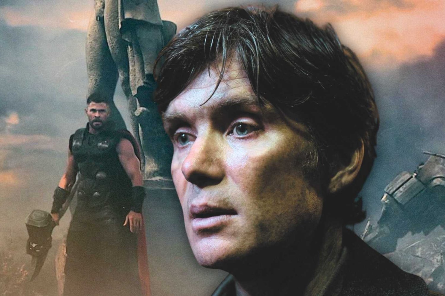 Cillian Murphy w filmie "Drobiazgi takie jak te" i kadr z "Avengers: Doomsday"