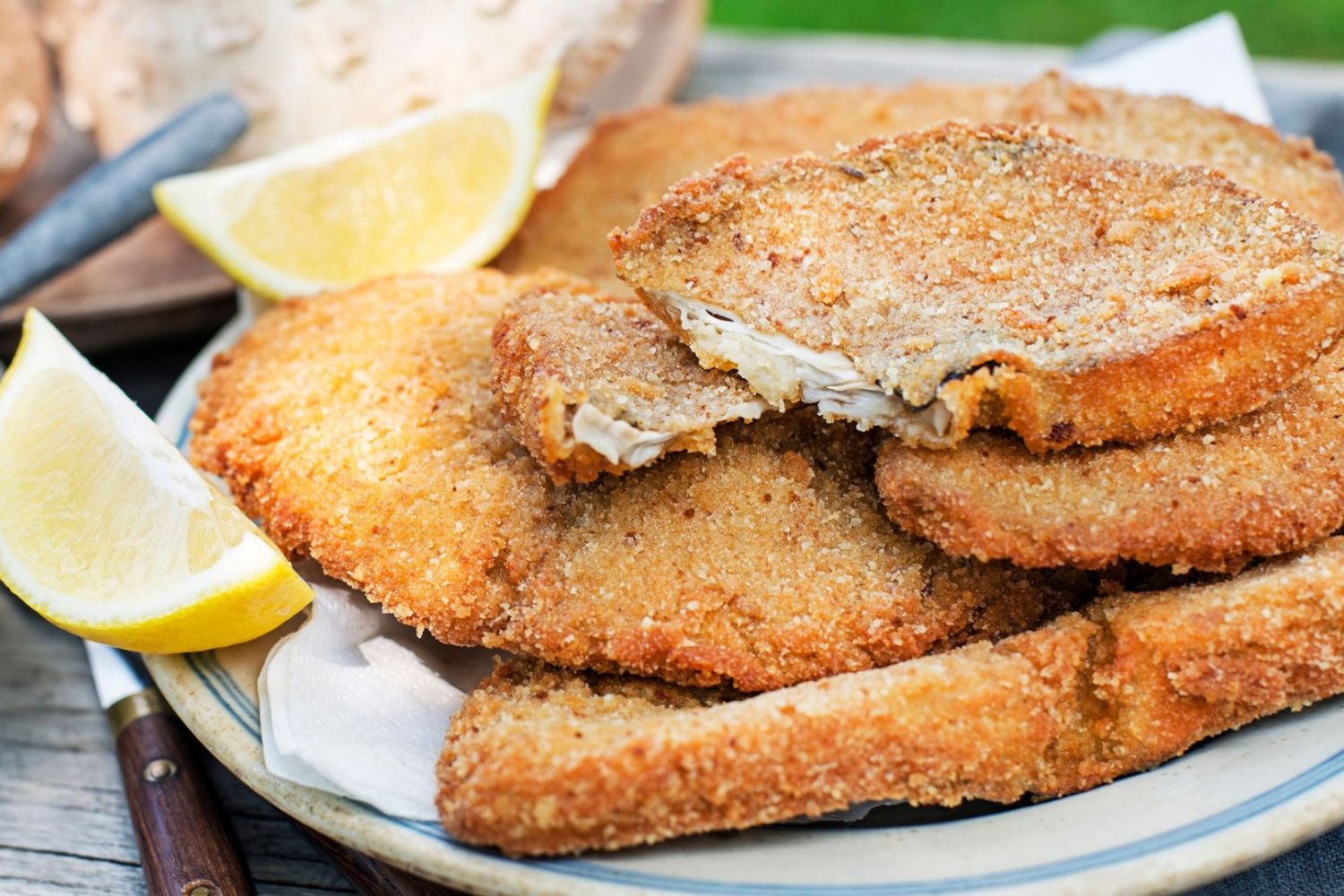 Czubajka kania, grzyb, kotlet z kani