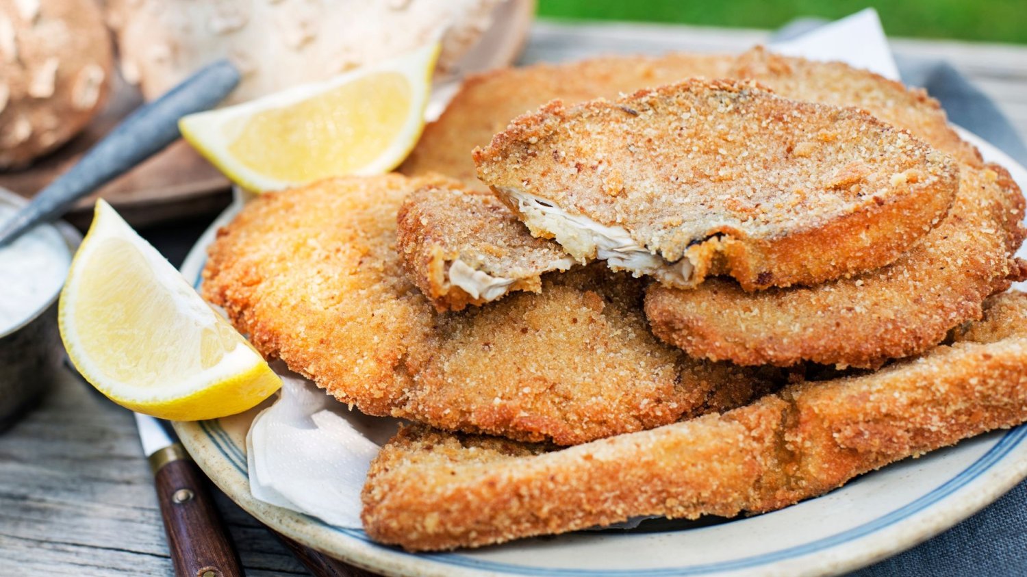 Czubajka kania, grzyb, kotlet z kani