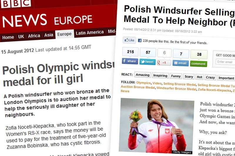 O geście Zofii Klepackiej piszą na całym świecie