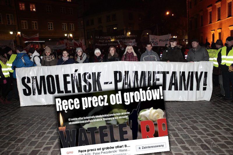 Obywatele RP chcą zablokować miesięcznicę smoleńską.