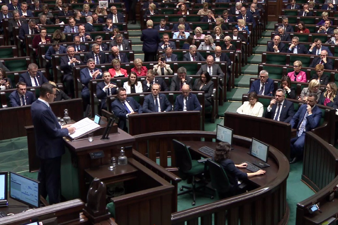 Zbigniew Ziobro był nieobecny podczas exposé Mateusza Morawieckiego.