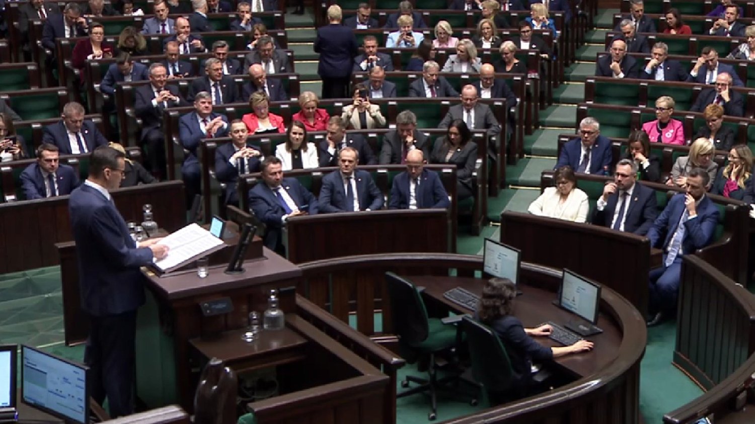Zbigniew Ziobro był nieobecny podczas exposé Mateusza Morawieckiego.