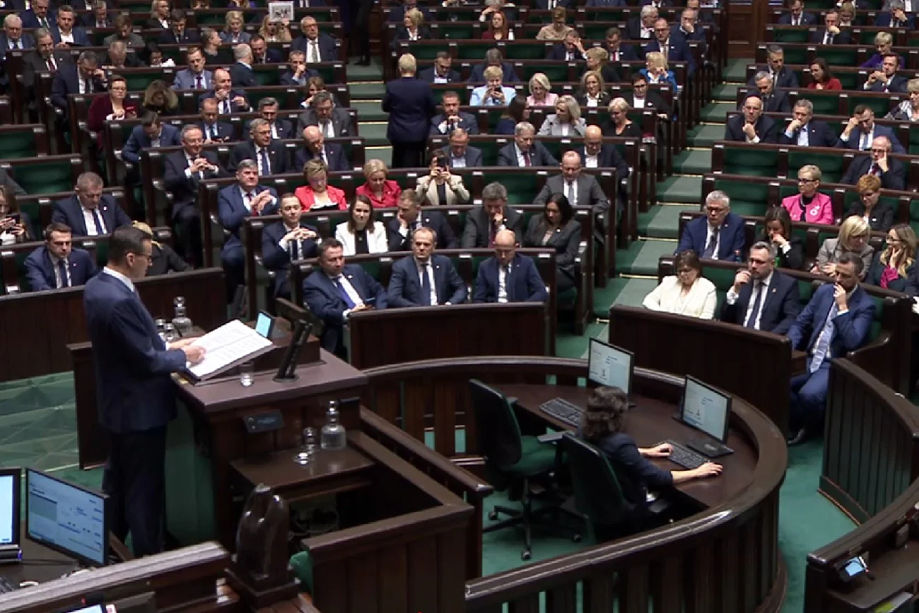 Zbigniew Ziobro był nieobecny podczas exposé Mateusza Morawieckiego.