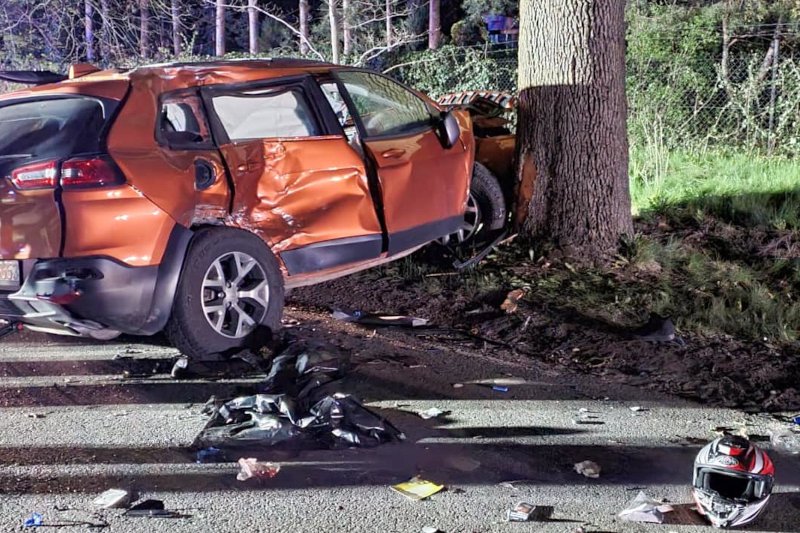 Aleksandrów Łódzki. Wypadek na ulicy 11 Listopada.