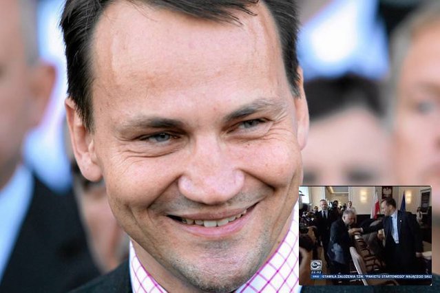 Radosław Sikorski życzy Marzenie Paczuskiej takiej samej nagrody, jaką sam dostał kilka lat temu.