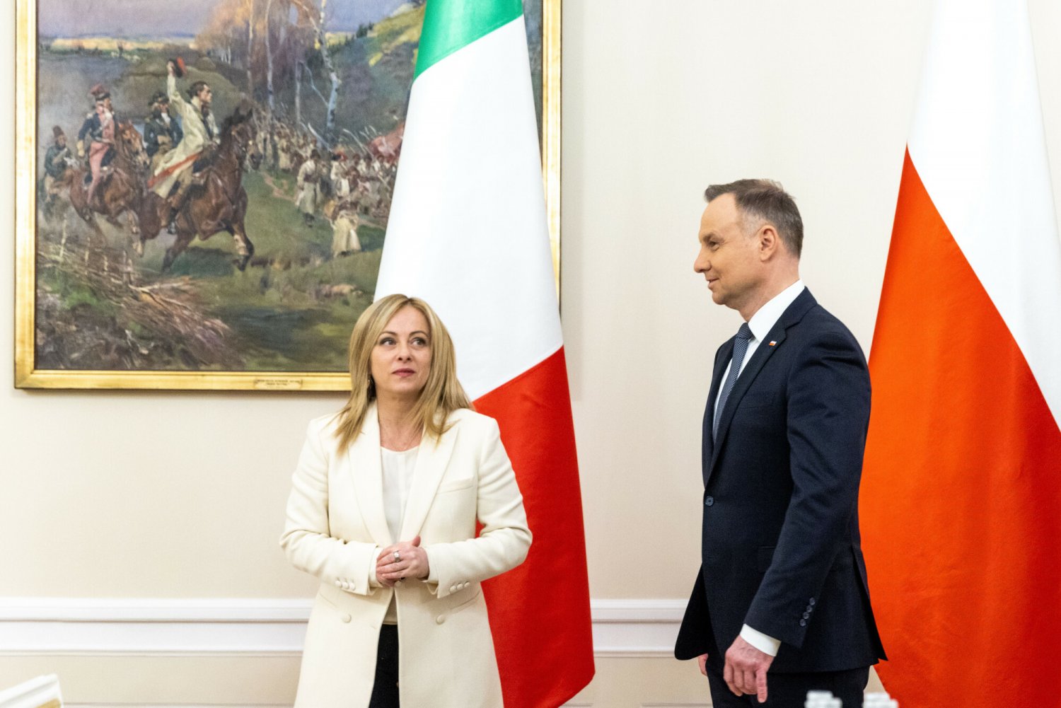 Meloni padła ofiarą pranksterów podobnie jak kiedyś Duda.