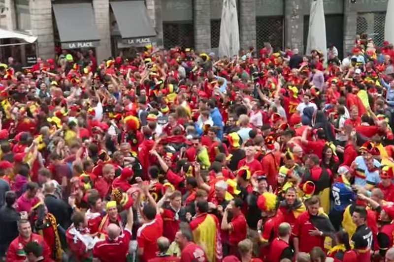 Walia świętuje zwycięstwo nad Belgią.