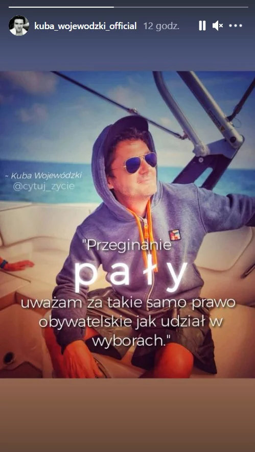 Wymowny wpis Kuby Wojewódzkiego.