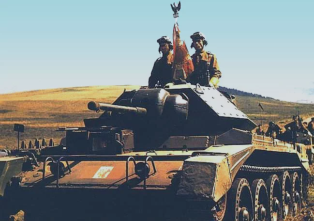 1 Dywizja Pancerna w Haddington, 1943. Czołg Mk VI Crusader.