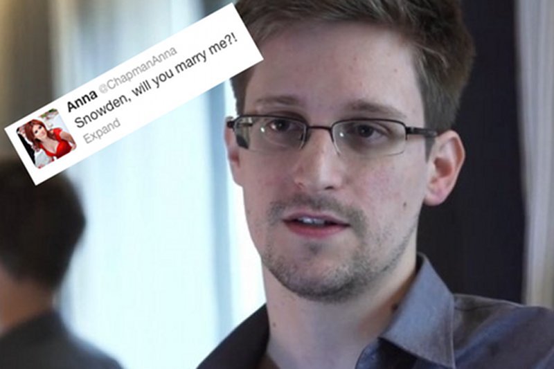 Internauci z przymrużeniem oka zastanawiają się, czy Snowden przyjmie wyjątkową propozycję.
