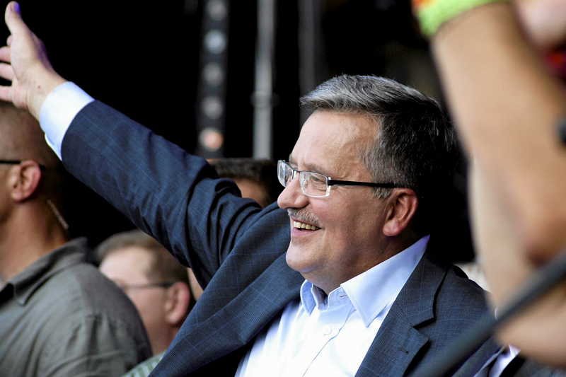 Prezydent Bronisław Komorowski na "Przystanku Woodstock"
