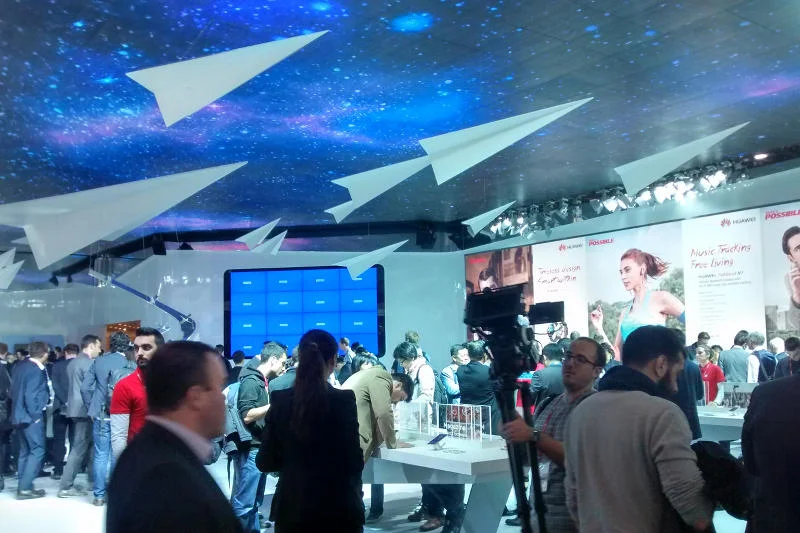 Stoisko Huawei na Mobile World Congress 2015.