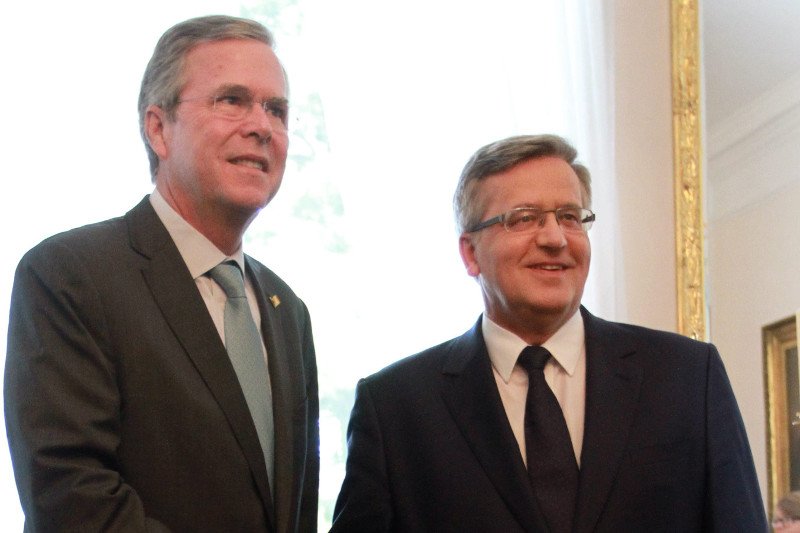Amerykański polityk Jeb Bush z wizytą w Polsce. Spotkał się m.in. z Prezydentem Bronisławem Komorowskim i prezydentem elektem Andrzejem Dudą.