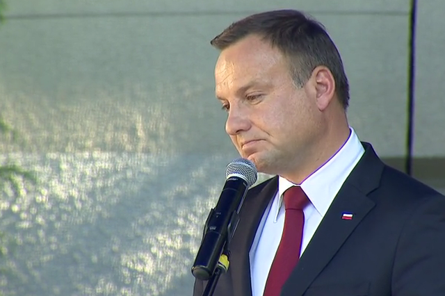 Andrzej Duda płakał opowiadając o nieżyjącym funkcjonariuszu BOR.