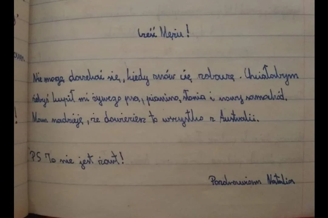 List do wyimaginowanego męża (dzięki uprzejmości jednej z czytelniczek)