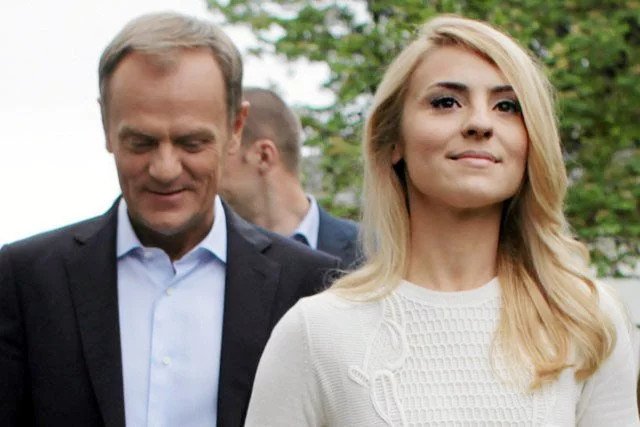 Donald Tusk i Kasia Tusk.