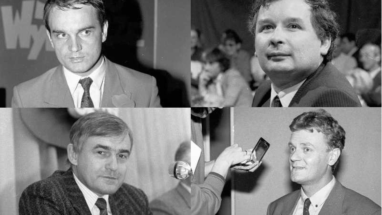 Waldemar Pawlak (zdjęcie z 1991 r.), Jarosław Kaczyński (1989 r.), Donald Tusk (1991 r.) i Leszek Miller (1989 r.) zabetonowali scenę polityczną.