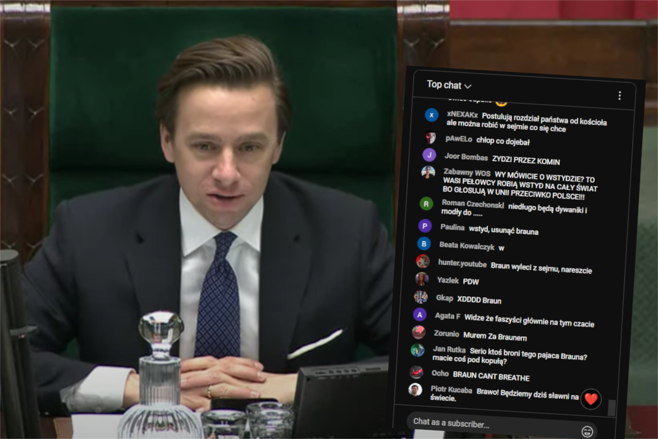 Krzysztof Bosak prowadził obrady Sejmu i nagle... odpowiedział na pytanie z YouTube
