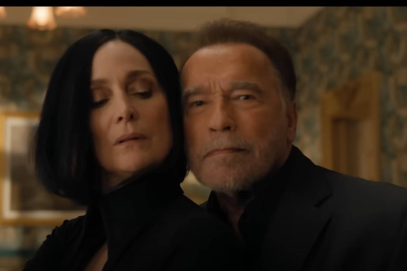 Carrie-Anne Moss i Arnold Schwarzenegger.