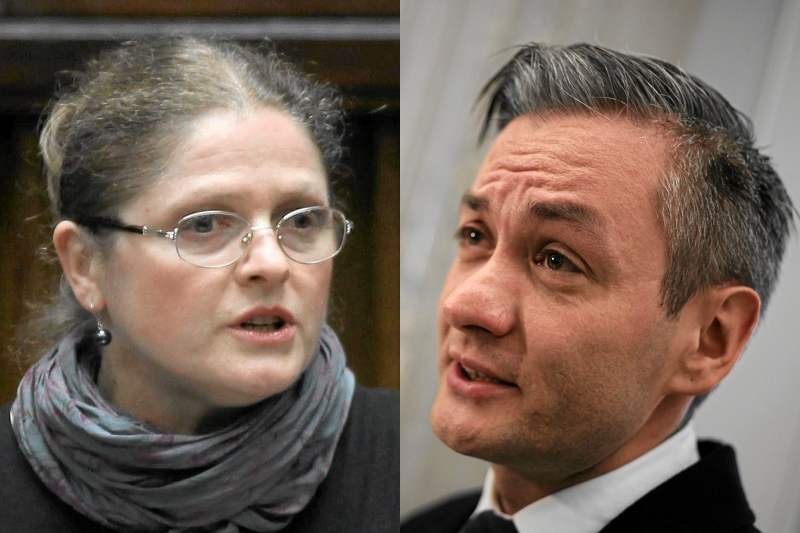 Krystyna Pawłowicz i Robert Biedroń