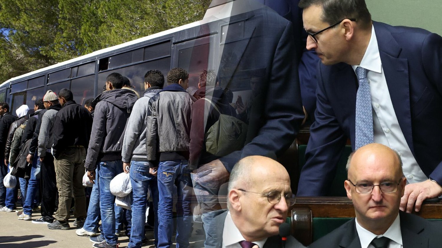 Polacy dostrzegli, że rząd PiS nie zabezpiecza odpowiednio granic przed nielegalnym napływem imigrantów. Afera wizowa w rządzie PiS. Premier Mateusz Morawiecki, Piotr Wawrzyk i Zbigniew Rau.
