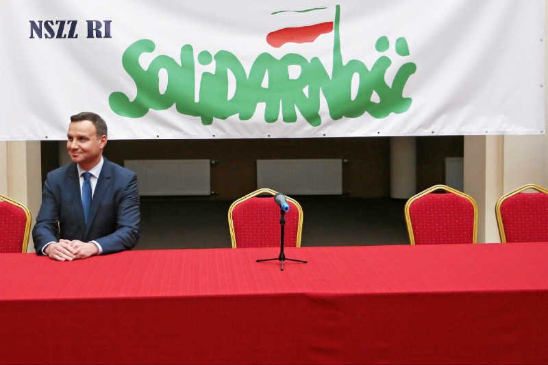 Andrzej Duda nie może liczyć na jasne i otwarte poparcie całej "Solidarności".