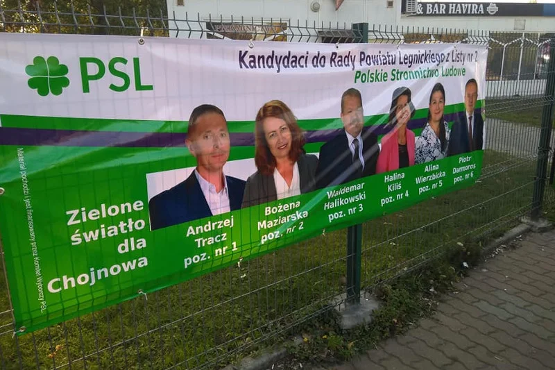 Andrzej Tracz był nr  1 na liście PSL w wyborach do powiatu legnickiego. Nie poparł koalicji PSL-PiS.