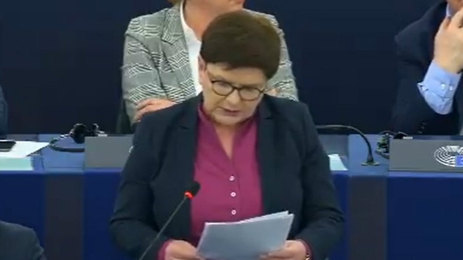 Beata Szydło broniła pisowskich zmian w sądownictwie podczas debaty o praworządności w Polsce w Parlamencie Europejskim.
