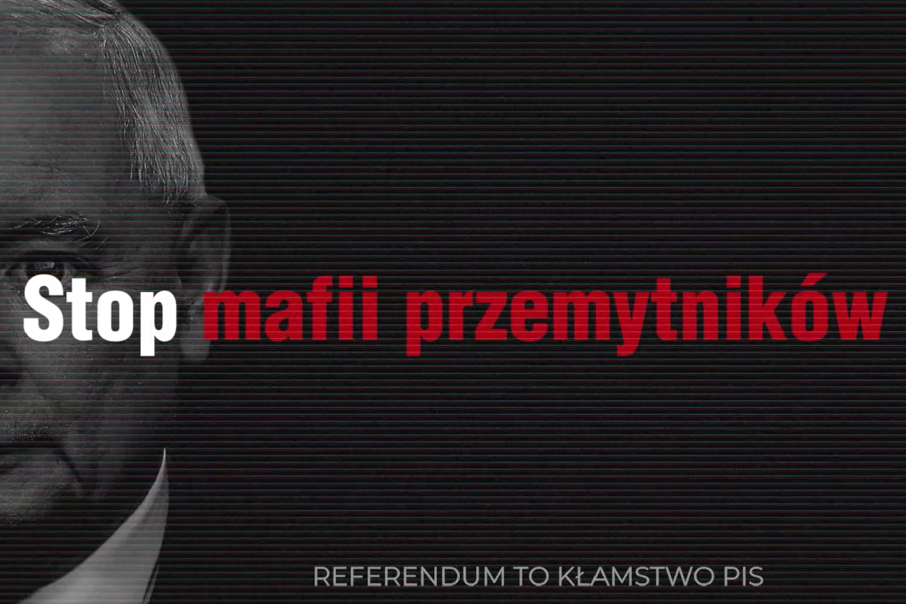 Nowy spot Platformy o PiS i imigrantach. "Stop mafii przemytników"