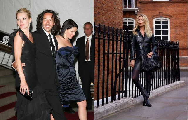 Kate Moss to królowa czerni. Kolor ten wybiera nie tylko na co dzień, lecz także na specjalne okazje.