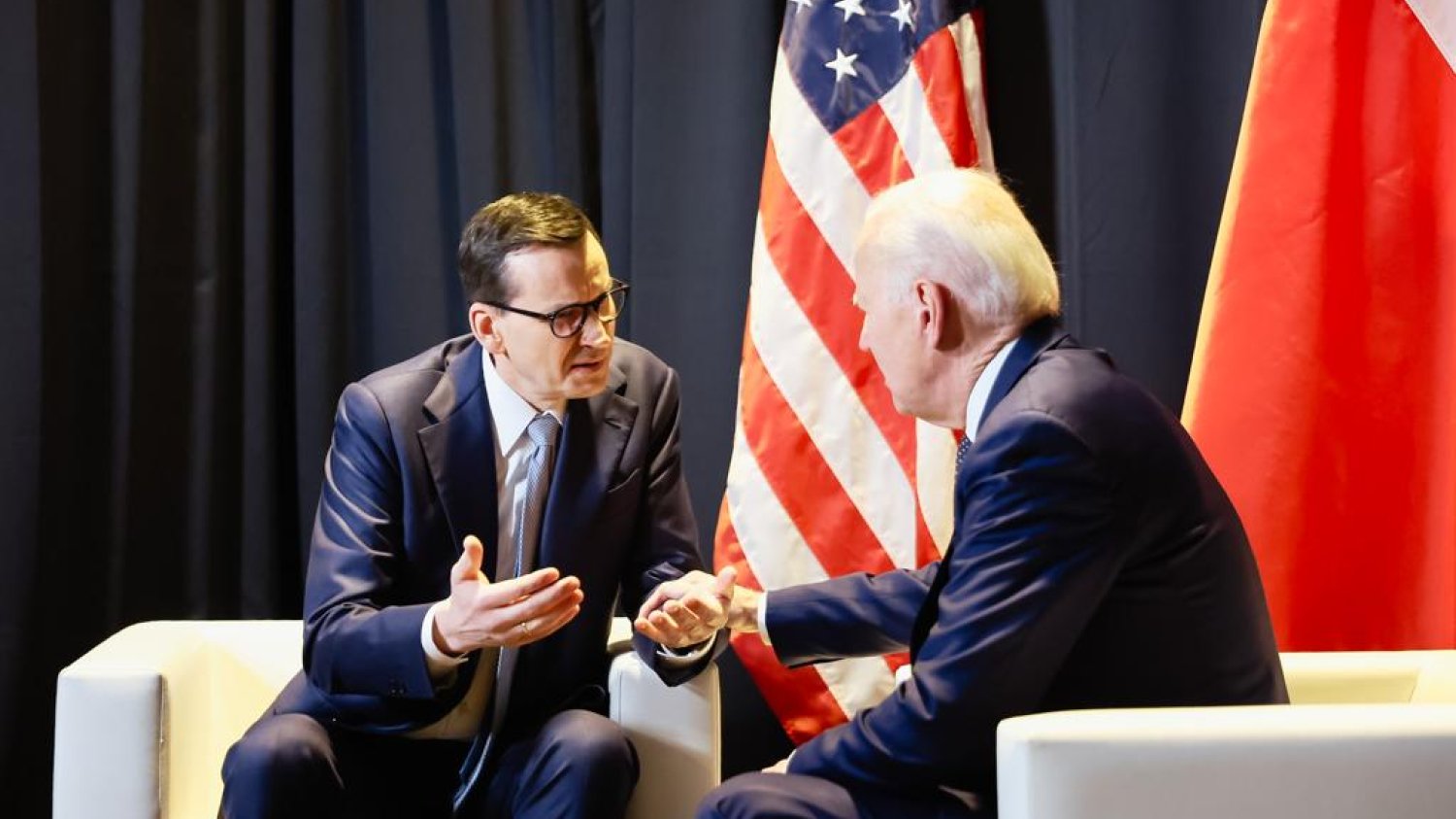 Mateusz Morawiecki razem z Joe Biden.
