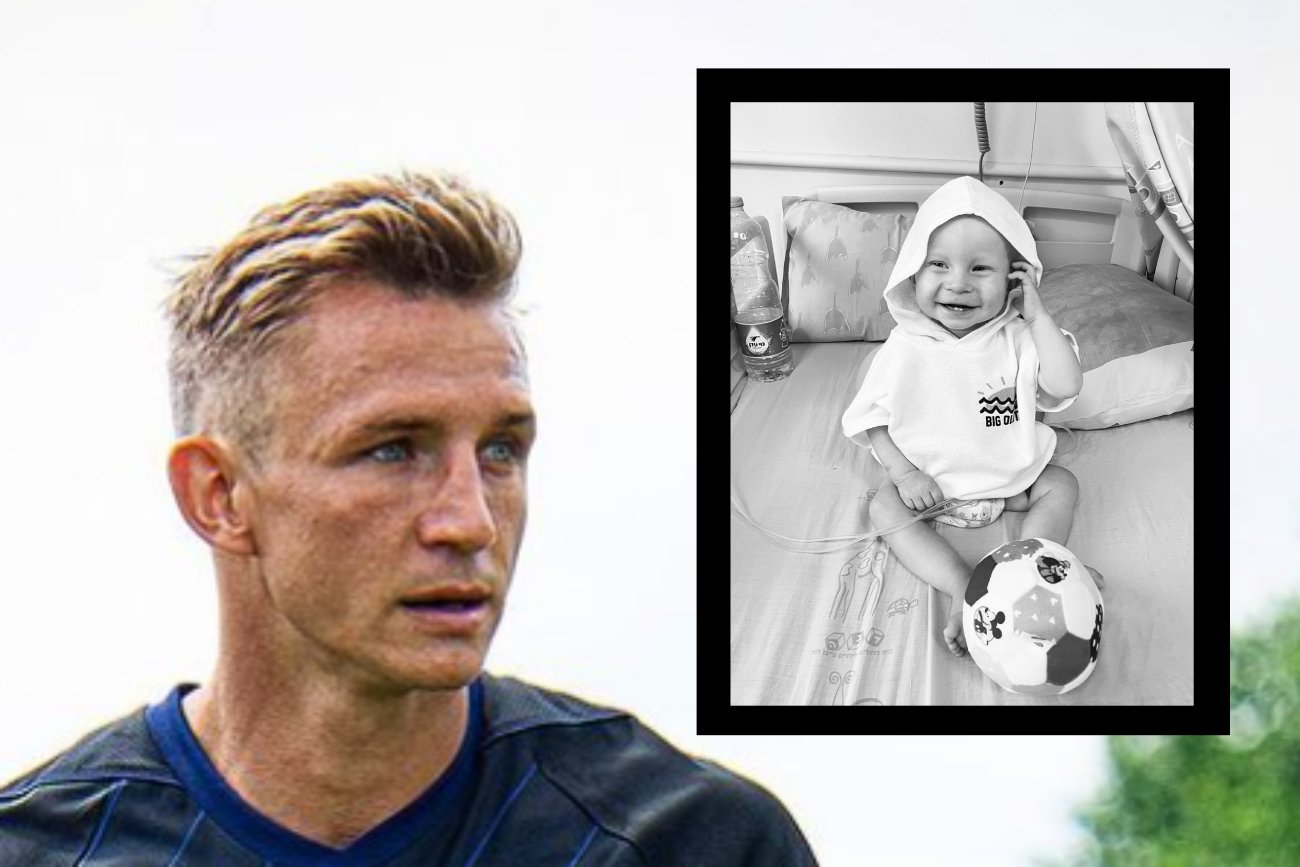 Jakub Rzeźniczak zdążył pożegnać się Oliwierem. Poleciał do Izraela