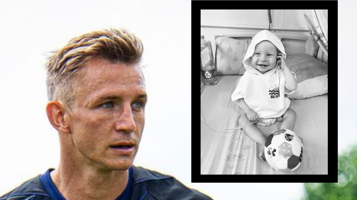Jakub Rzeźniczak zdążył pożegnać się Oliwierem. Poleciał do Izraela