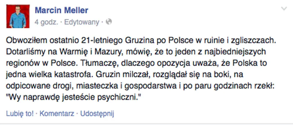 Kontrowersyjny wpis.