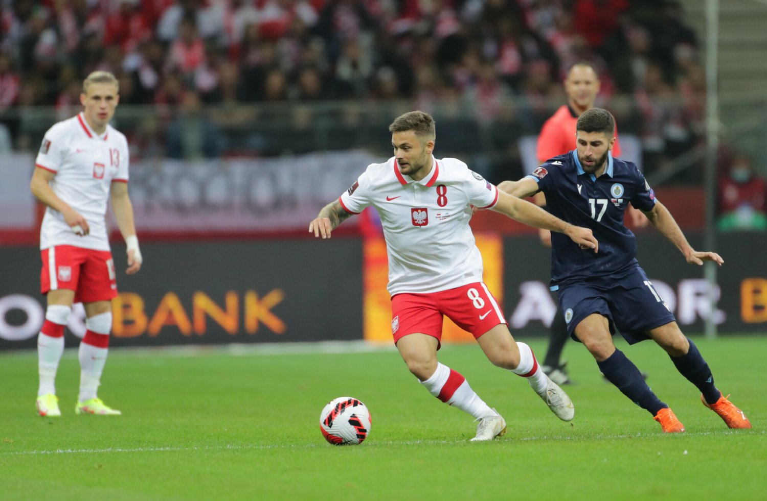 Polacy do przerwy pewnie prowadzą z San Marino na PGE Narodowym