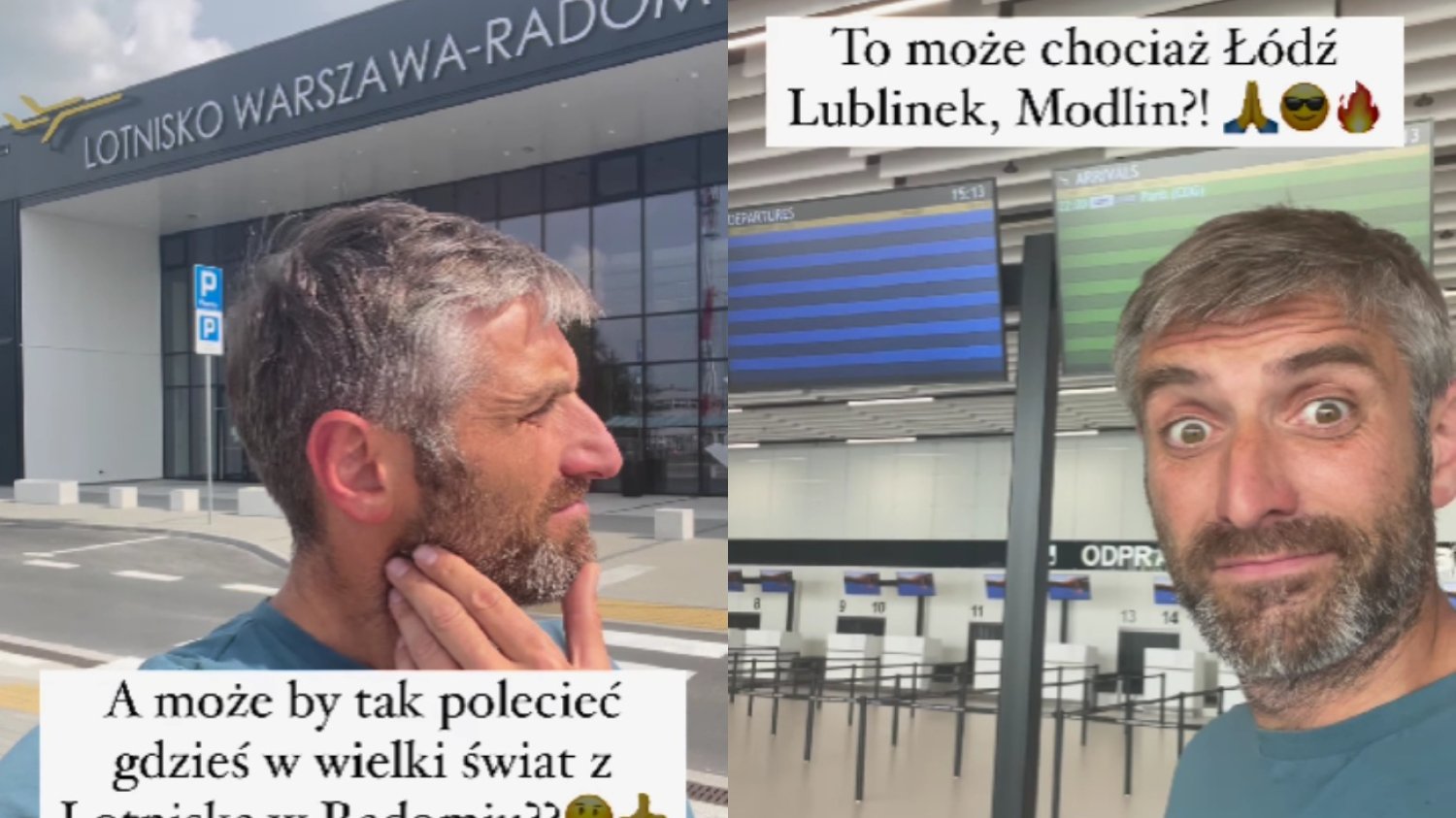 Maciej Dowbor ostro zadrwił z PiS-u. Pokazał lotnisko w Radomiu [WIDEO]
