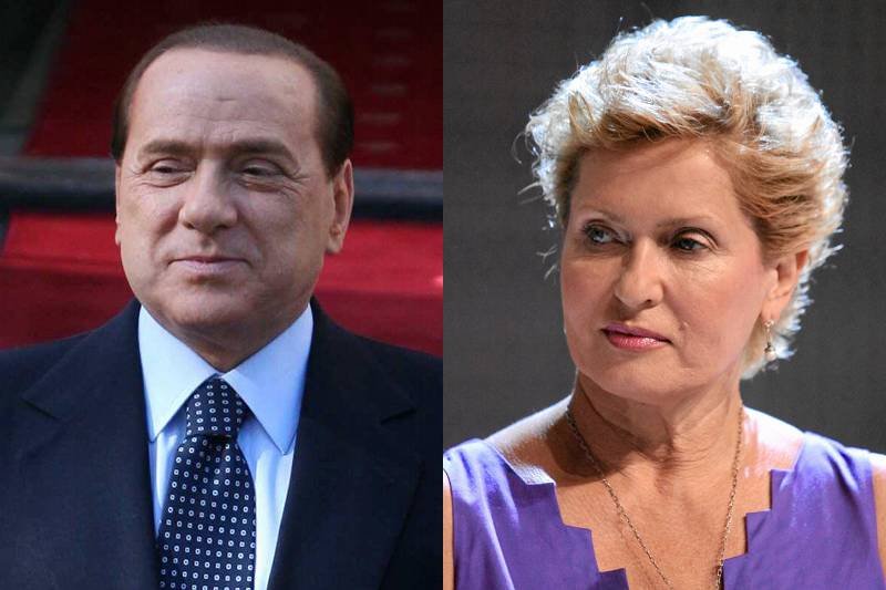 Silvio Berlusconi i Ewa Kasprzyk