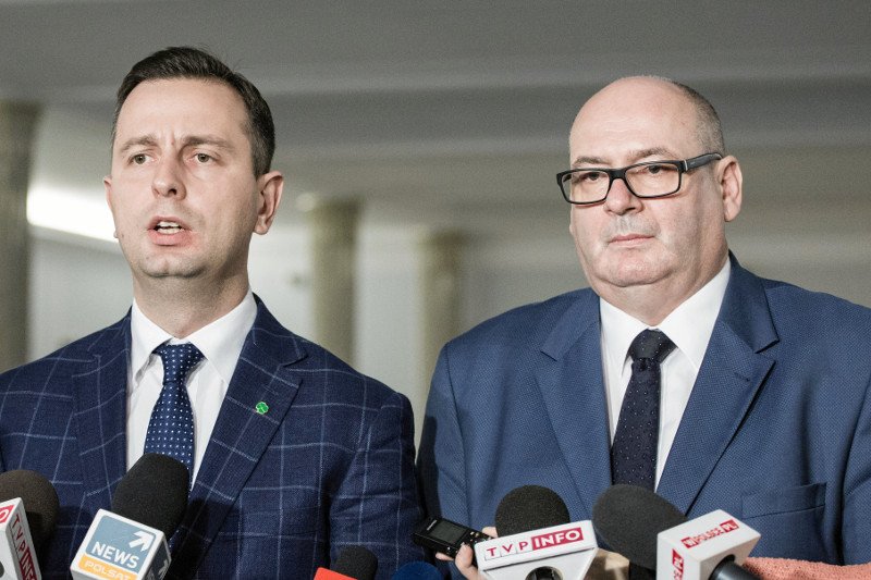 Przewodniczący PSL Władysław Kosiniak-Kamysz oraz Piotr Zgorzelski.