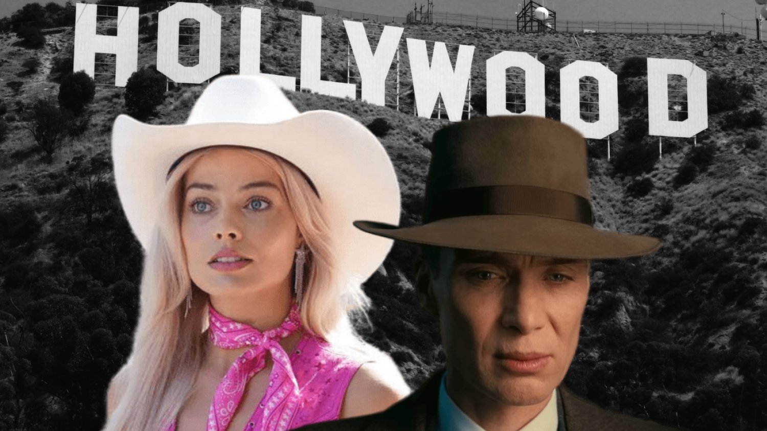 Margot Robbie jako "Barbie" i Cillian Murphy jako "Oppenheimer".