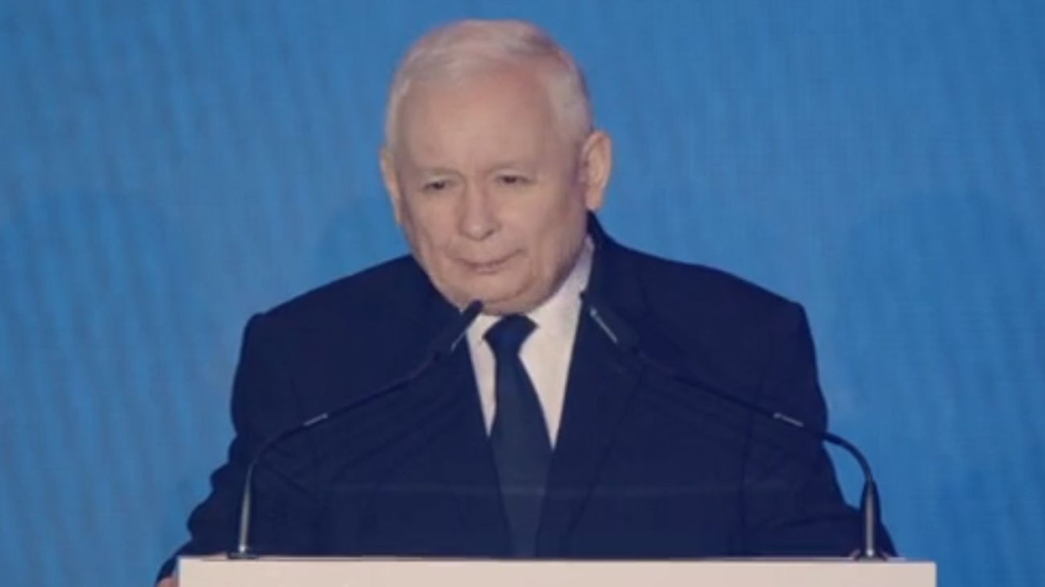 Jarosław Kaczyński na konwencji Republikanów.