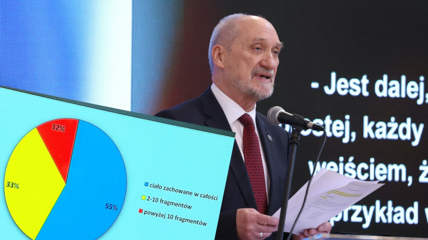 Antoni Macierewicz ze szczegółami opowiadał, w jakim stanie były ciała ofiar katastrofy smoleńskiej.