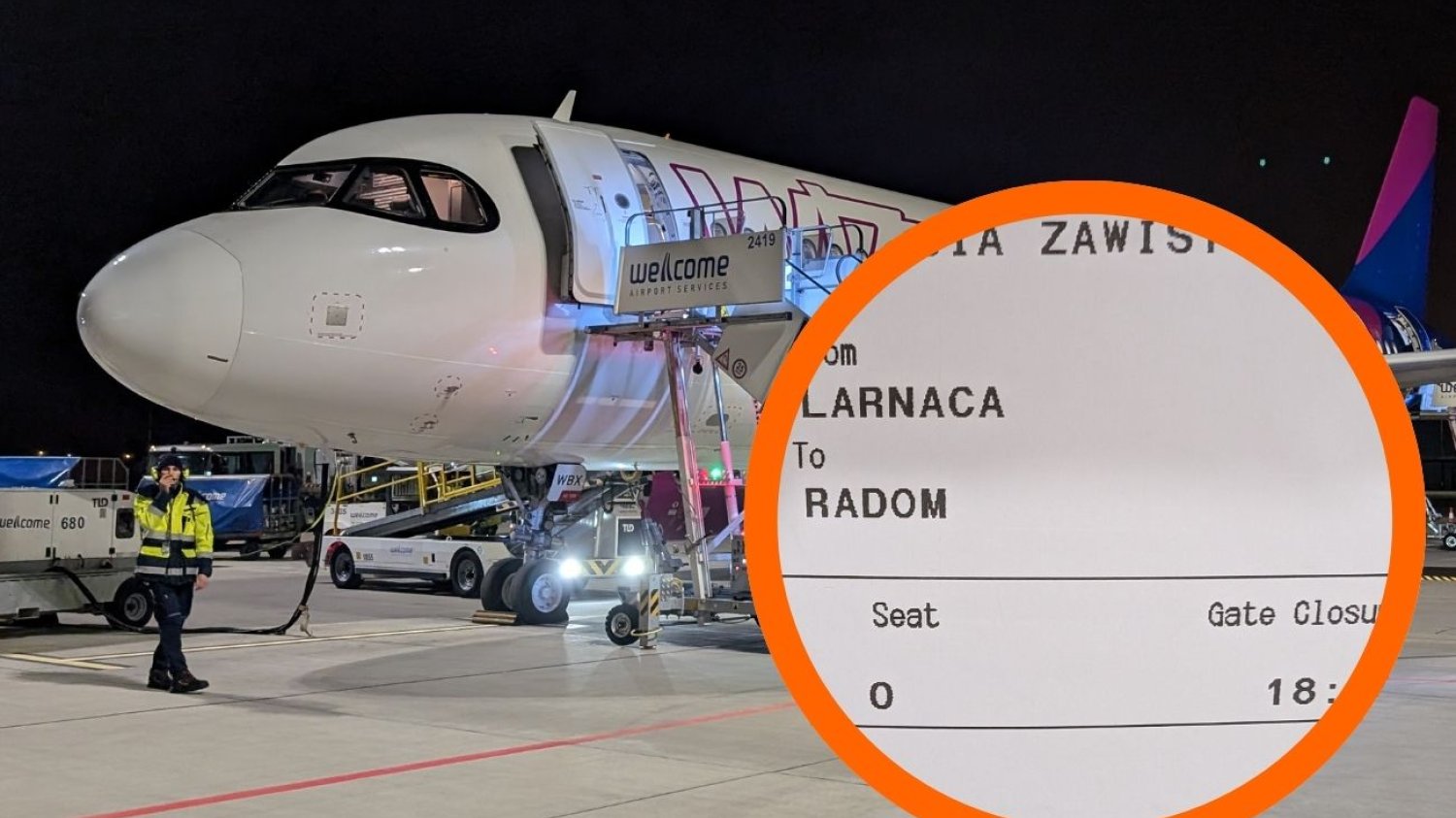 Wizz Air miał overbooking na lot do Radomia. Padło na mnie