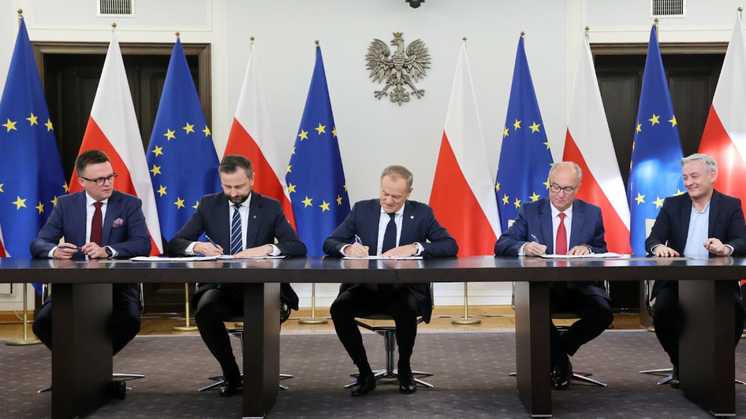 W konferencji liderów opozycji nie wzięła udziału żadna kobieta.