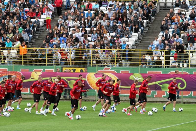 Trening reprezentacji Czech we Wrocławiu