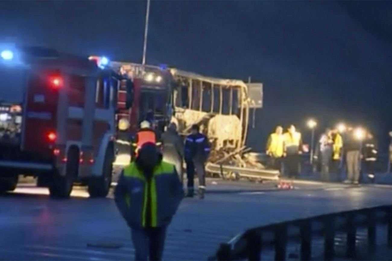 Wypadek autokaru w Bułgarii.