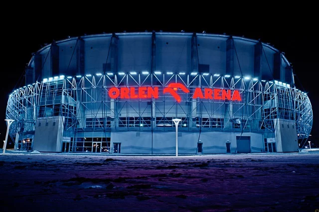 Orlen jest głównym sponsorem hali widowisko-sportowej w Płocku.