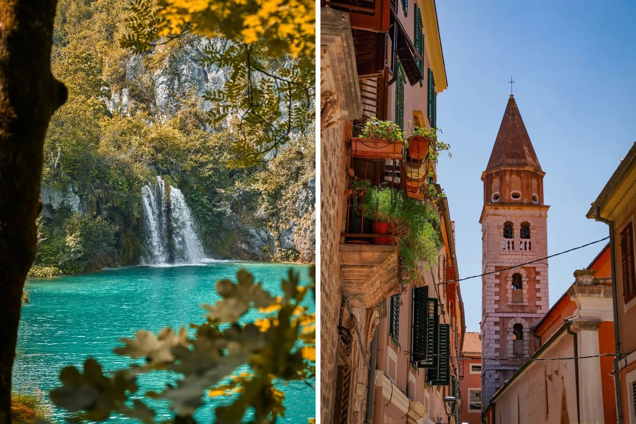 Jeziora Plitwickie w jesiennych barwach i Zadar