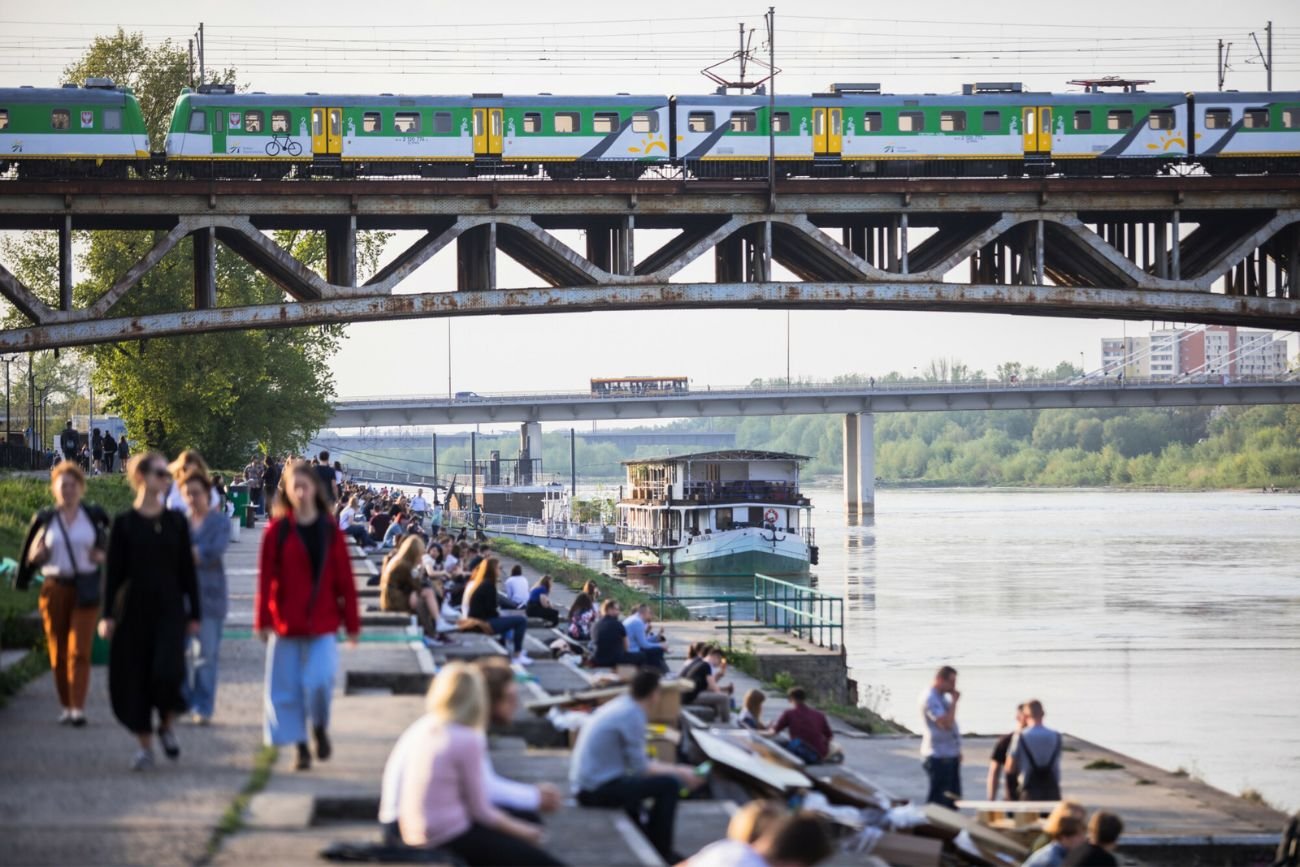 Bulwary nad Wisłą.