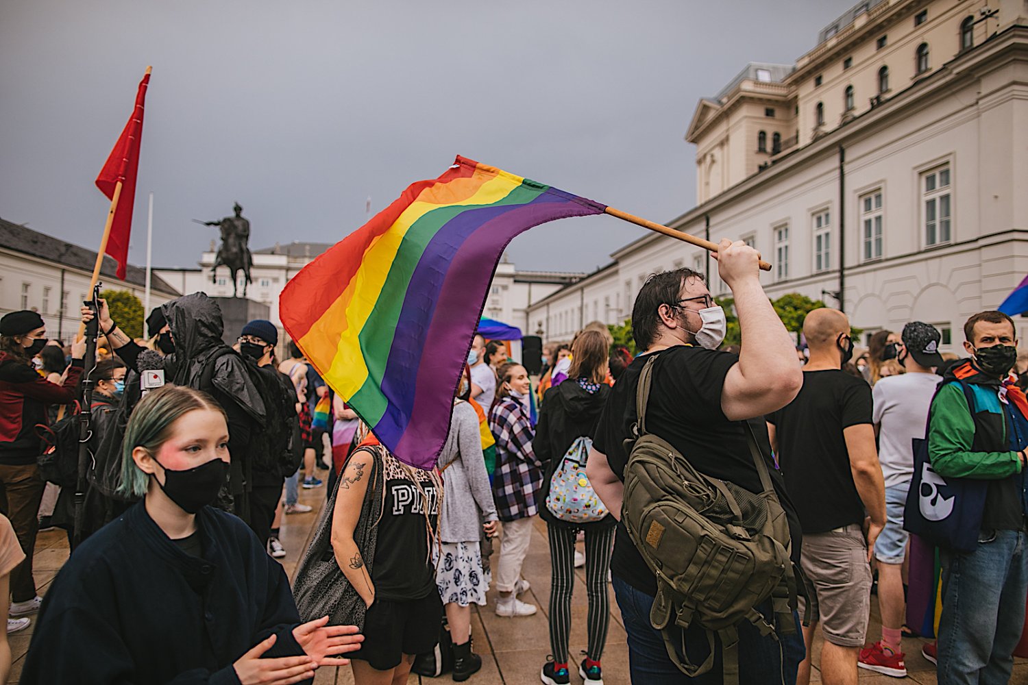 W Warszawie odbył się kolejny protest w obronie osób LGBT.